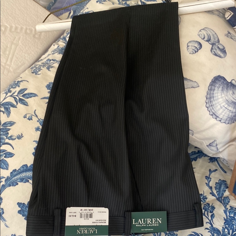 Ralph Lauren Size 20R Black Single-Breasted Suit — NEW WITH TAGS — Never Worn - Picture 7 of 12